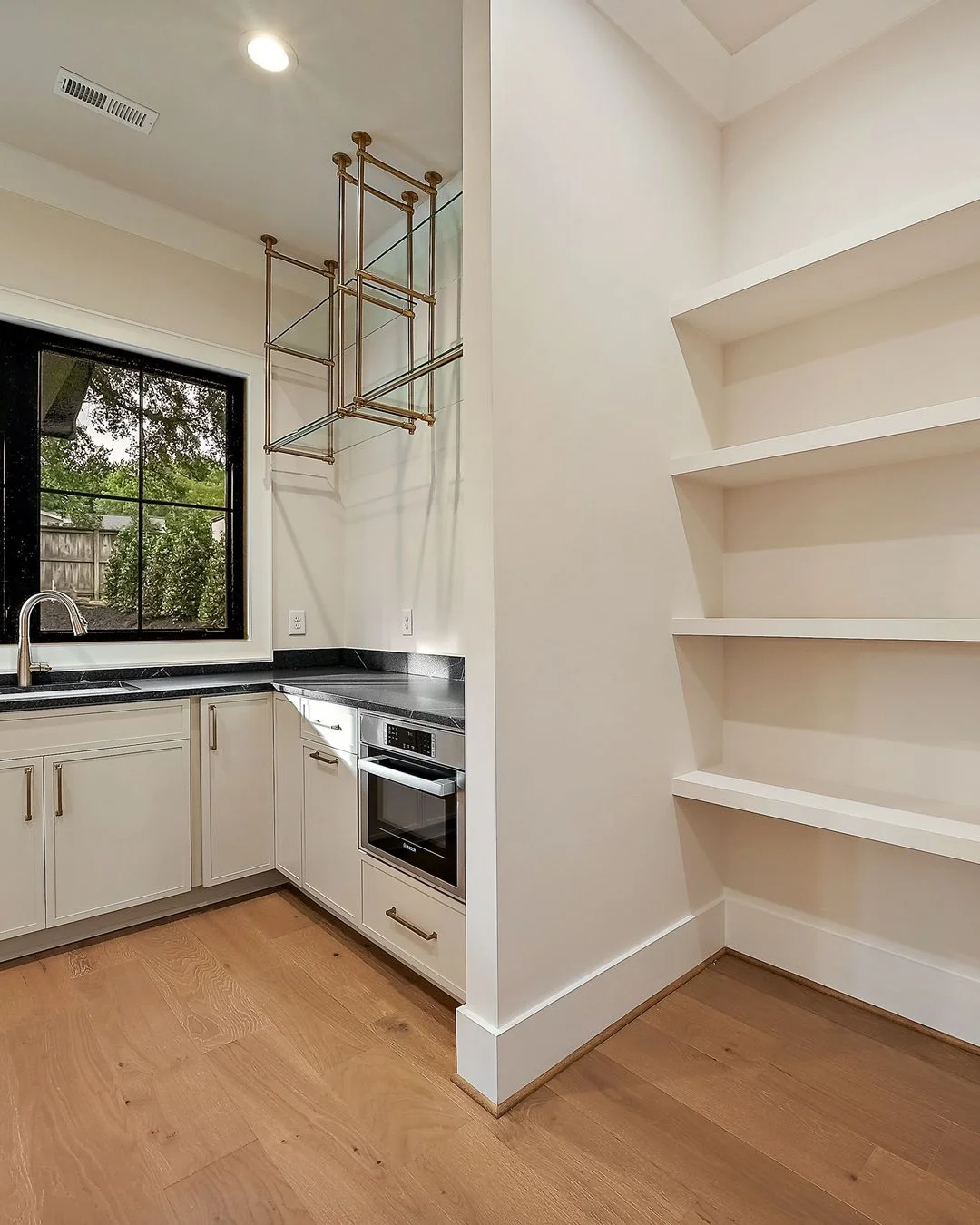 R&B project photo: coffee bar with open shelving