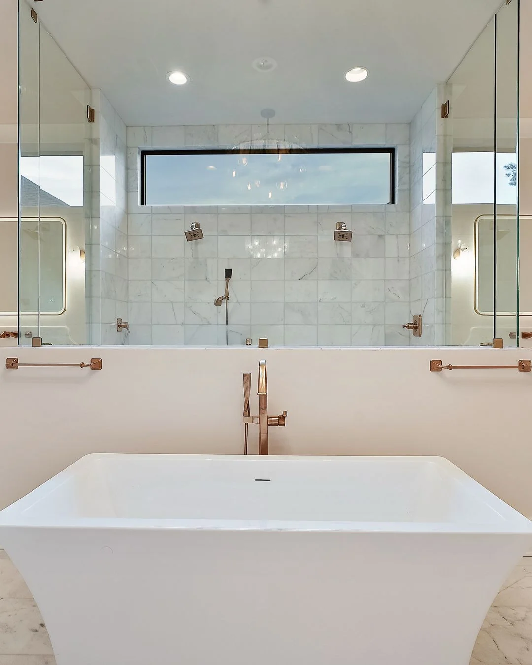 R&B project photo: freestanding soaking tub in a primary bathroom